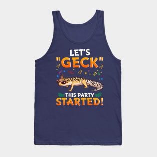 Gecko Let's Get This Party Started Lizard Tank Top